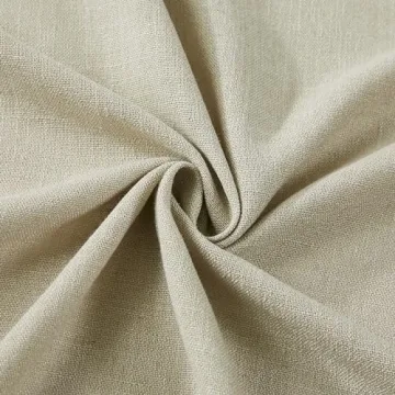 Vision Home Sand Pinch Pleated Semi Sheer Curtains 108 inch