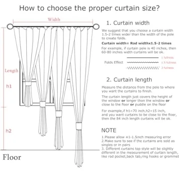 Vision Home Sand Pinch Pleated Semi Sheer Curtains 108 inch