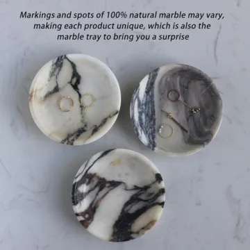 Luxury Marble Jewelry Dish Tray – Elegant & Functional