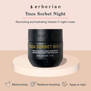 Erborian-Yuza Sorbet-Vitamin C Night Cream-Nourishing & Hydrating Moisturizer To Boost Radiance, Soo...