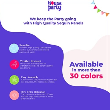 HOUSE OF PARTY Pink Shimmer Backdrop for Events