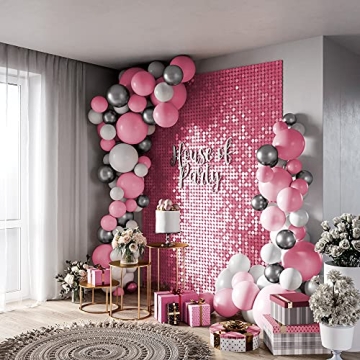 HOUSE OF PARTY Pink Shimmer Backdrop for Events