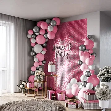 HOUSE OF PARTY Pink Shimmer Backdrop for Events