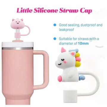 Cute Straw Cover Caps for Stanley Cups - Reusable & Stylish