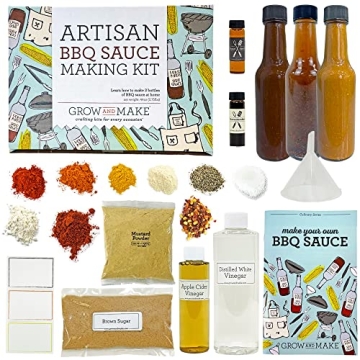 Grow and Make Artisan DIY Bbq Sauce Making Kit By - Create 3 Barbecue Sauce Recipes At Home