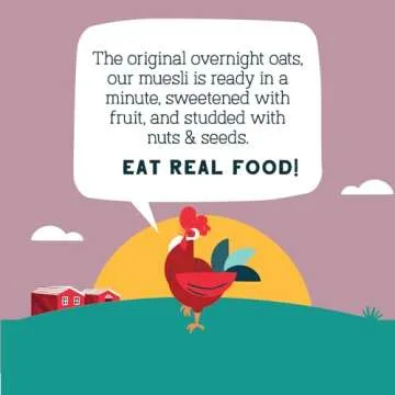 Seven Sundays Organic Muesli Cereal, Farmers Market Almond Date Currant, 32 Oz Bag, Gluten Free, 0g Added Sugar, Enjoy Warm, Cool or as Overnight Oats