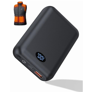 Heated Vest Battery Pack 16000mAh 7.4V, Battery Pack for Heated Vest for ORORO for Venustas, Recharg...