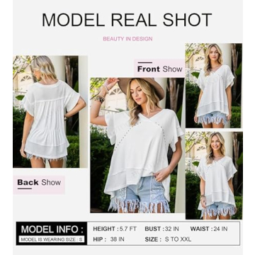 Dokotoo Oversized Summer T-Shirts for Women 2024