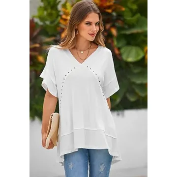 Dokotoo Oversized Summer T-Shirts for Women 2024