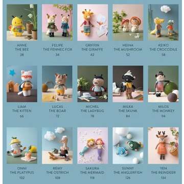 Wonderful World of Amigurumi: 15 Adorable Amigurumi Creations (Landauer) How to Crochet Cuddly Animal Soft Toys with Cute Accessories Like Hats, Scarves, Glasses, and Capes