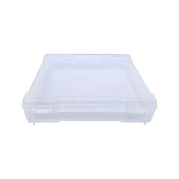 12” x 12” Plastic Scrapbook Storage Case by Simply Tidy- Portable Case for Documents, Papers, Sewing, Crafts - 1 Pack