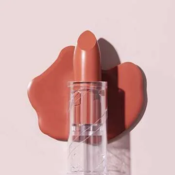 e.l.f. Cosmetics SRSLY Satin Lipstick, Nourishing & Moisturizing Formula, Infused with Jojoba Oil & Macadamia Seed Oil, Nectar