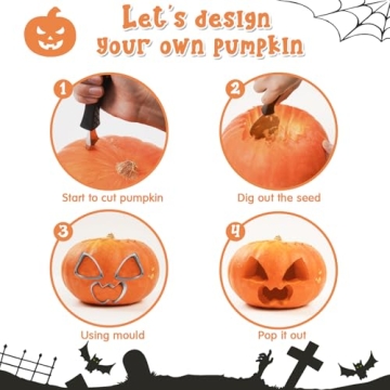 Halloween Pumpkin Carving Set - 25 PCS Ultimate Kit