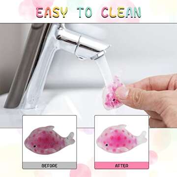 24PCS Mini Squishy Stress Balls Fidget Toys, Dinosour Sea Animals Sensory Squeeze Ball Toys to Relax Party Favors Birthday Gifts Easter Egg Filler