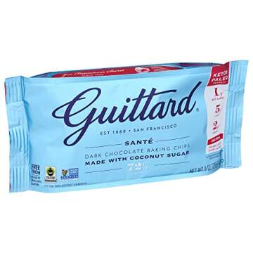 GUITTARD 72% Dark Chocolate Chips, Healthier Baking Option