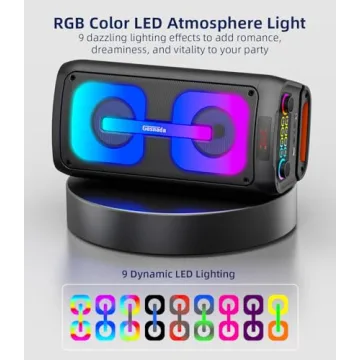 Portable Karaoke Machine with Bluetooth & Disco Lights