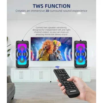 Portable Karaoke Machine with Bluetooth & Disco Lights