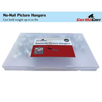 100 Small Sawtooth Picture Hangers No Nail – 7/8” Nailess Zinc Plated for Hard and Soft Wood Frames