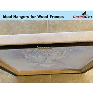 100 Small Sawtooth Picture Hangers No Nail – 7/8” Nailess Zinc Plated for Hard and Soft Wood Frames