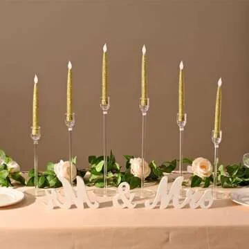 Vincidern Acrylic Candle Holders for Elegant Table Decor