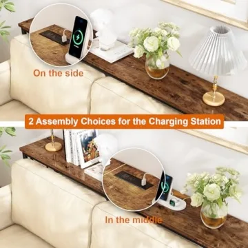 Stylish SUPRJARE Console Table with Charging Ports