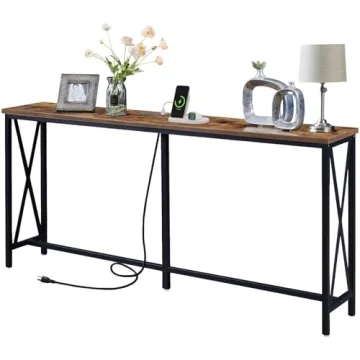 Stylish SUPRJARE Console Table with Charging Ports