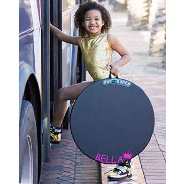 dot2dance Portable Dance Floor 32 inches, Marley Flooring Ballet Training Equipment, Tap Dance Floor, Turning Boards for Dancers & Figure Skating Practice Mat, Tap Board for Tap Dancing, Practice Pirouette