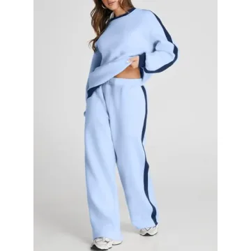 Herseas Women Cozy Color Block Tracksuit for Winter