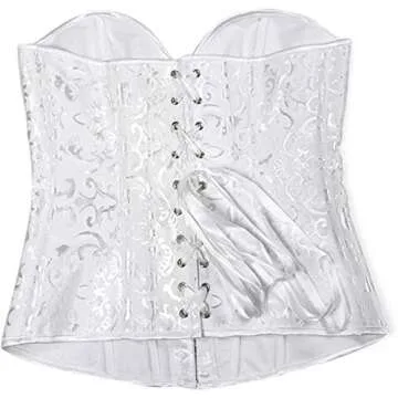 KSHUN Bustier Corset Sexy Satin Overbust Top