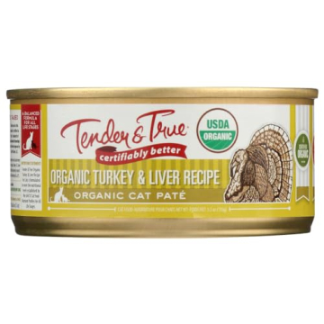 Tender & True Organic Cat Food - Turkey & Liver Recipe