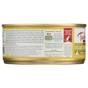 Tender & True Organic Cat Food - Turkey & Liver Recipe