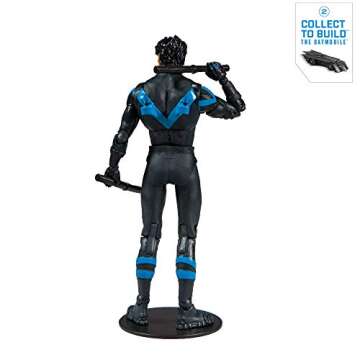 McFarlane Toys DC Multiverse Nightwing: Better Than Batman Action Figure with Build-A Rebirth Batmobile (Piece 2)