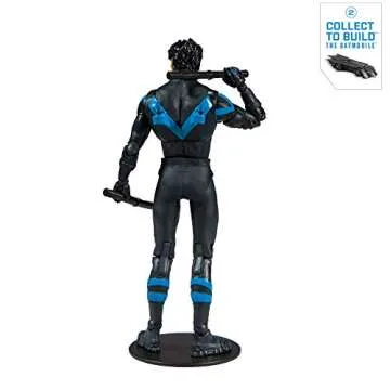 McFarlane Toys DC Multiverse Nightwing: Better Than Batman Action Figure with Build-A Rebirth Batmobile (Piece 2)