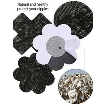 IKAXON Sexy pasties nipple covers-Multi Design nipple stickers Disposable Adhesive Waterproof