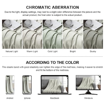 BOURINA Decorative Faux Cashmere Throw Blanket 50" x 60"