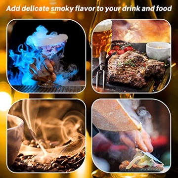 Yiiwinwy Cocktail Smoker Kit with Wood Chips for Unique Drinks