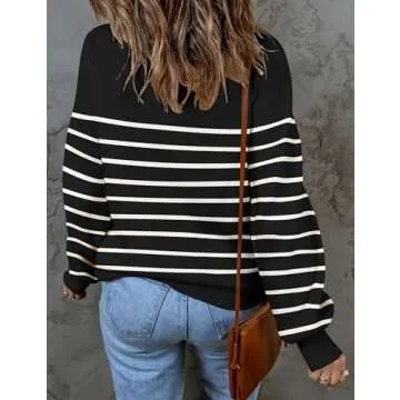 ZESICA Women's Stylish Fall Turtleneck Sweater