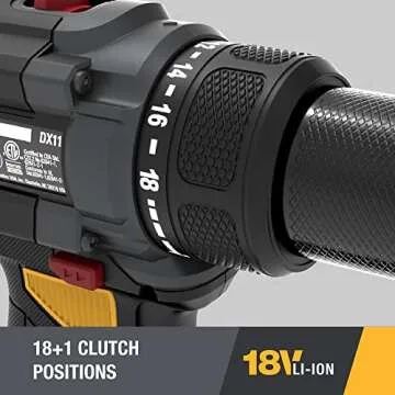 Caterpillar Cat® 18V 1 FOR ALL 1/2" Cordless Drill/Driver with Brushless Motor and 2 Batteries - DX11