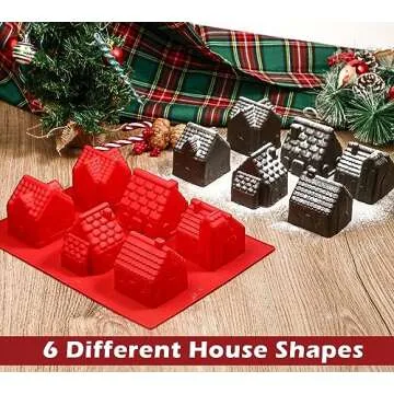 Kamehame Gingerbread House Silicone Baking Mold for Holidays
