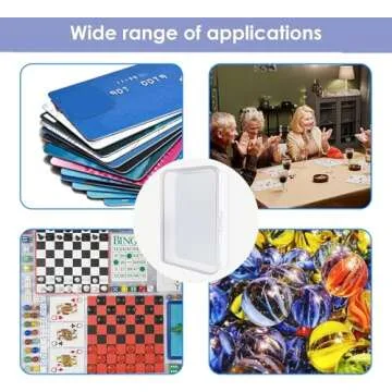 IOKUKI Clear Playing Card Storage Box Set - 8 Pcs