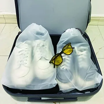 JSIWOTH 12Pcs Waterproof Shoe Bags for Travel Organization