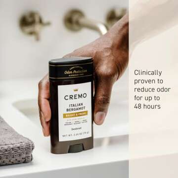 Cremo Italian Bergamot Deodorant - 48hr Odor Protection