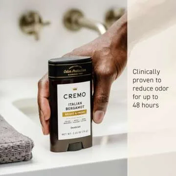 Cremo Italian Bergamot Deodorant - 48hr Odor Protection