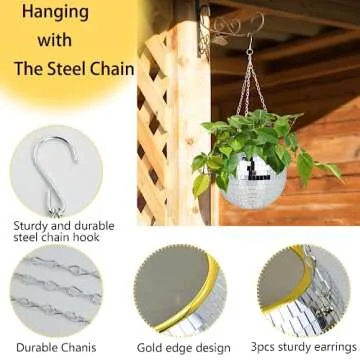 Tialero Disco Ball Planters for Vibrant Indoor & Outdoor Decor