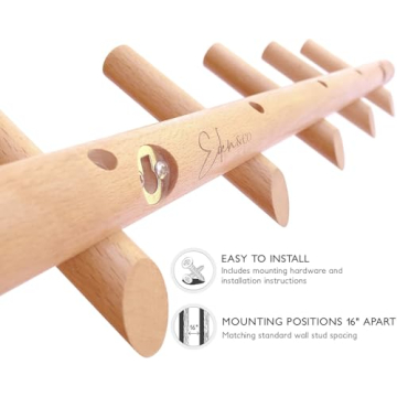 Eden & Co Stylish Wall Mounted Coat Rack for Home