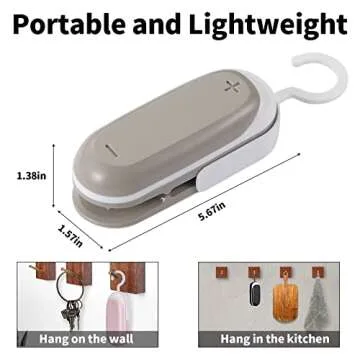 Mini 3-Pack Bag Sealer Set for Food Storage and Cutting