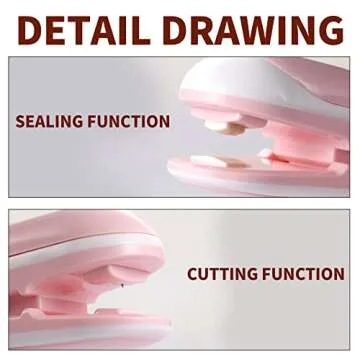 Mini 3-Pack Bag Sealer Set for Food Storage and Cutting