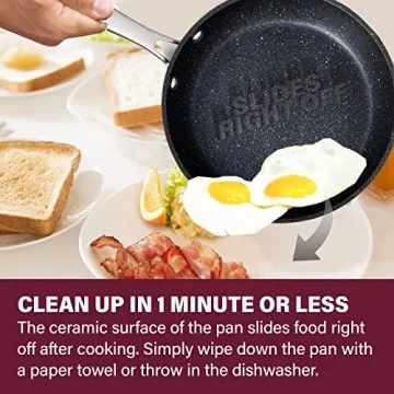 Granitestone Pro Non Stick Frying Pans Set - 8 10 12 Inch Set