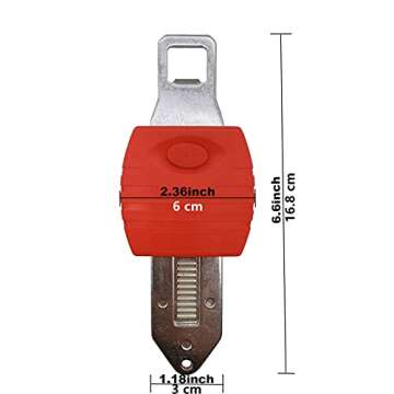 Portable Door Lock,Travel Lock, AirBNB Lock,Safety Lock for Travel,Hotel,Home,Apartment (1, Red)