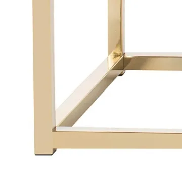 Elegant Safavieh Grey Velvet and Brass Bench for Home